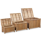 Opbergdozen bamboe 3 stuks