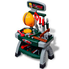 Speelgoedwerkbank 44x28x71 cm groen grijs