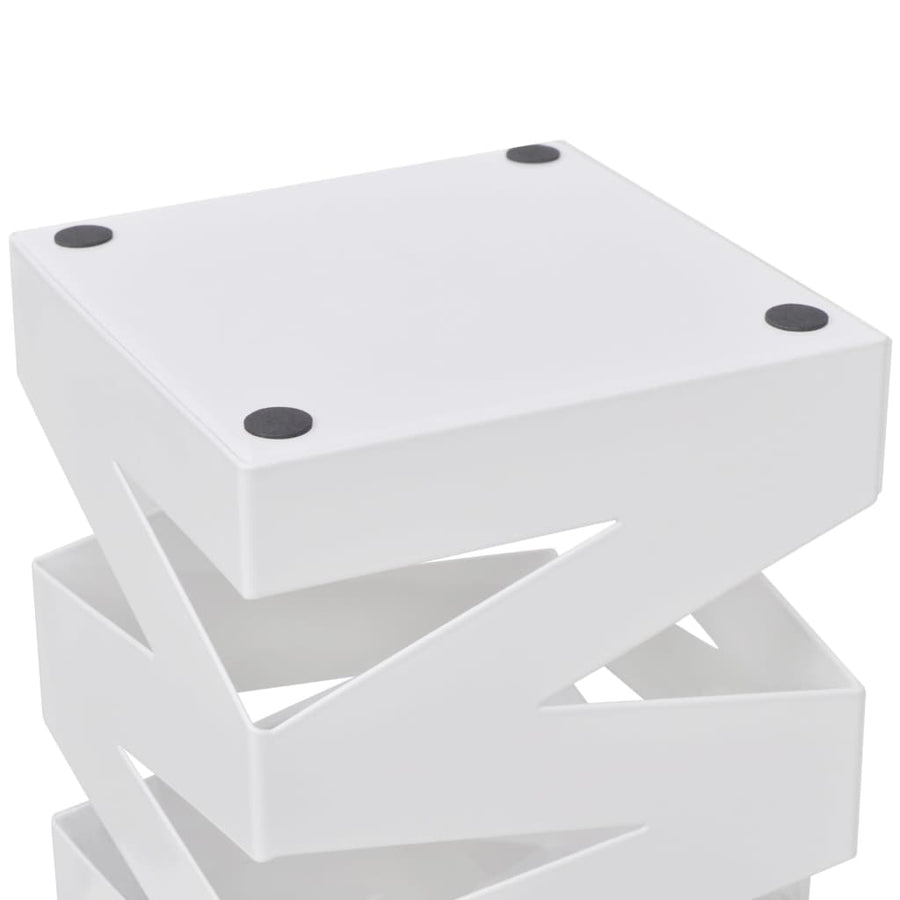 Paraplu- En Wandelstokhouder Strepen Vierkant Staal 48,5 Cm Wit Patroon 9