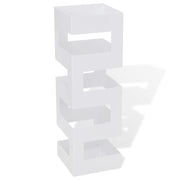 Paraplustandaard vierkant 48,5 cm wit staal