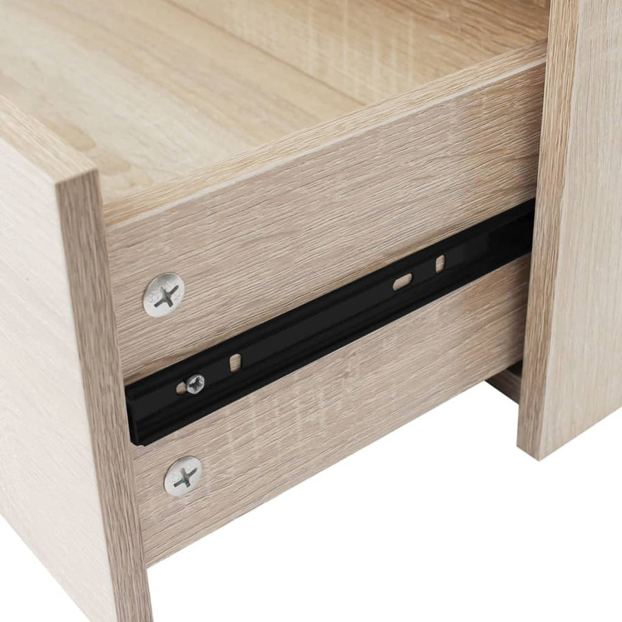 Dressoir Met 4 Lades 60X30,5X7 Cm Kleur Eiken