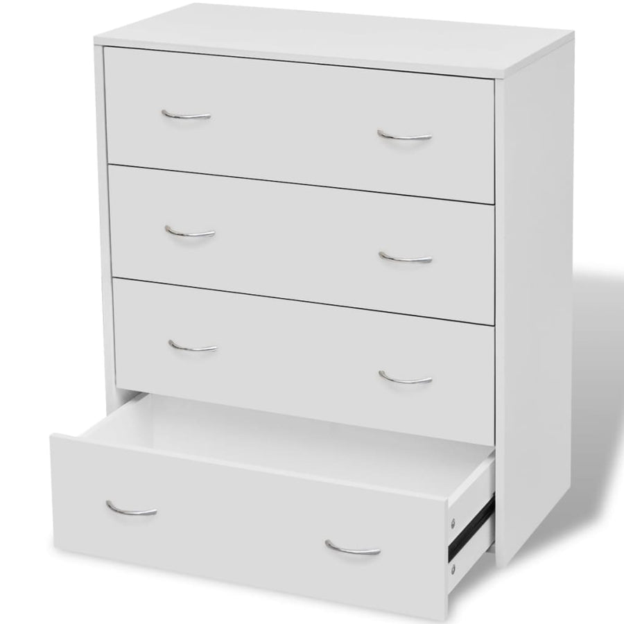 Dressoir Met 4 Lades 60X30,5X7 Cm Wit