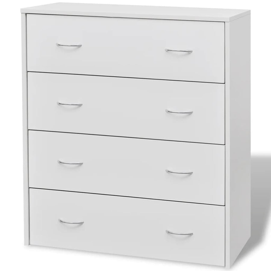 Dressoir Met 4 Lades 60X30,5X7 Cm Wit