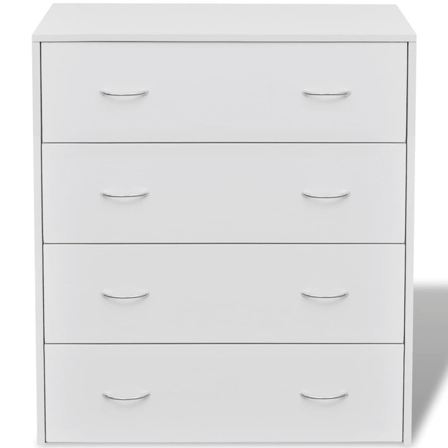 Dressoir Met 4 Lades 60X30,5X7 Cm Wit