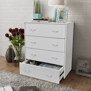 Dressoir 60x30,5x71 cm wit 4 lades