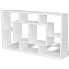 Wandschap Zwevend 8 Vakken Wit