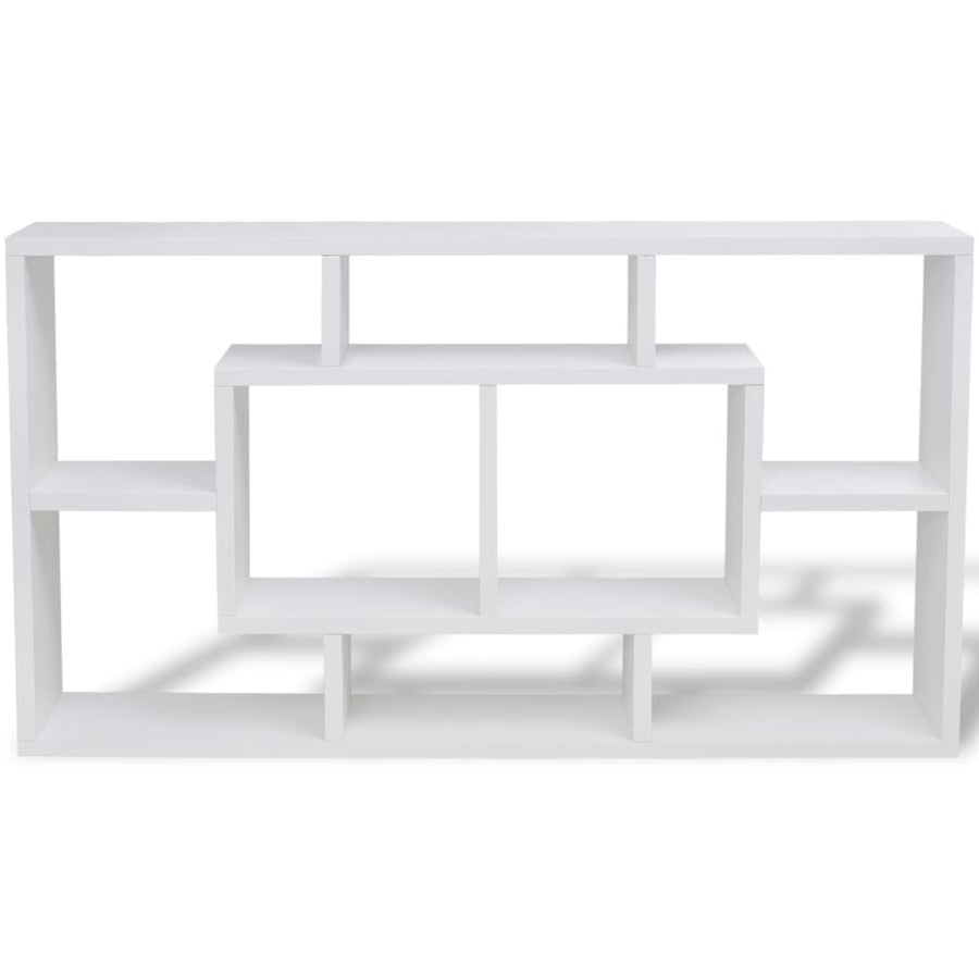 Wandschap Zwevend 8 Vakken Wit