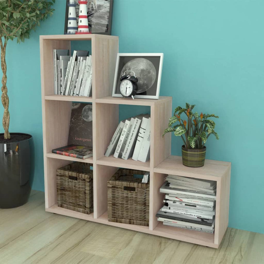 Boekenkast/Presentatiemeubel Trapvormig 07 Cm Kleur 104 x 29 x 107 cm Eiken