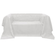 Bankhoes microsuède 270x350 cm crème