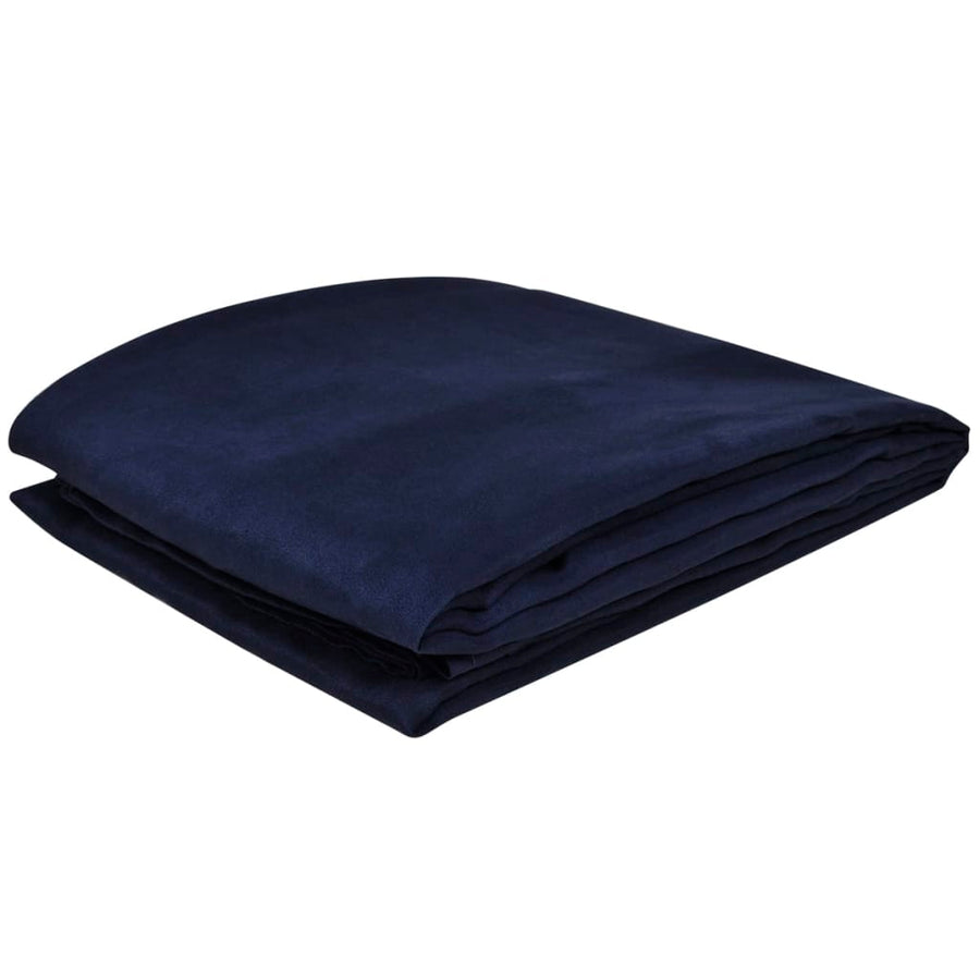 Bankhoes Microsuede Marineblauw 140 X 210 Cm