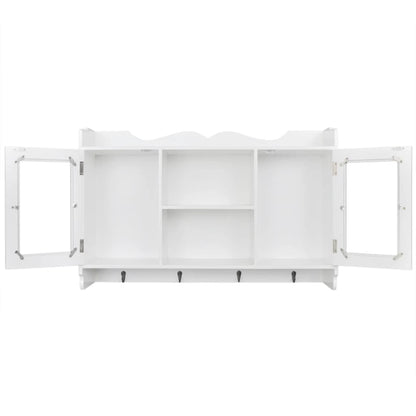 Wandschap Voor Boeken/Dvd's Mdf Wit