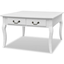 Salontafel Met 4 Lades Wit