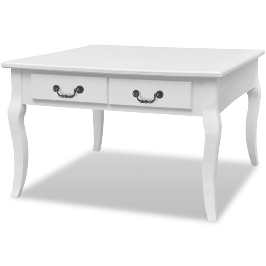 Salontafel Met 4 Lades Wit