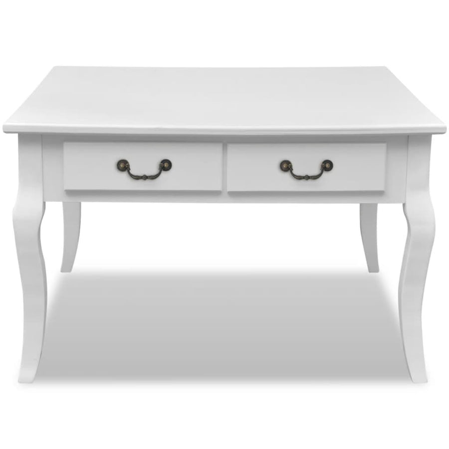Salontafel Met 4 Lades Wit