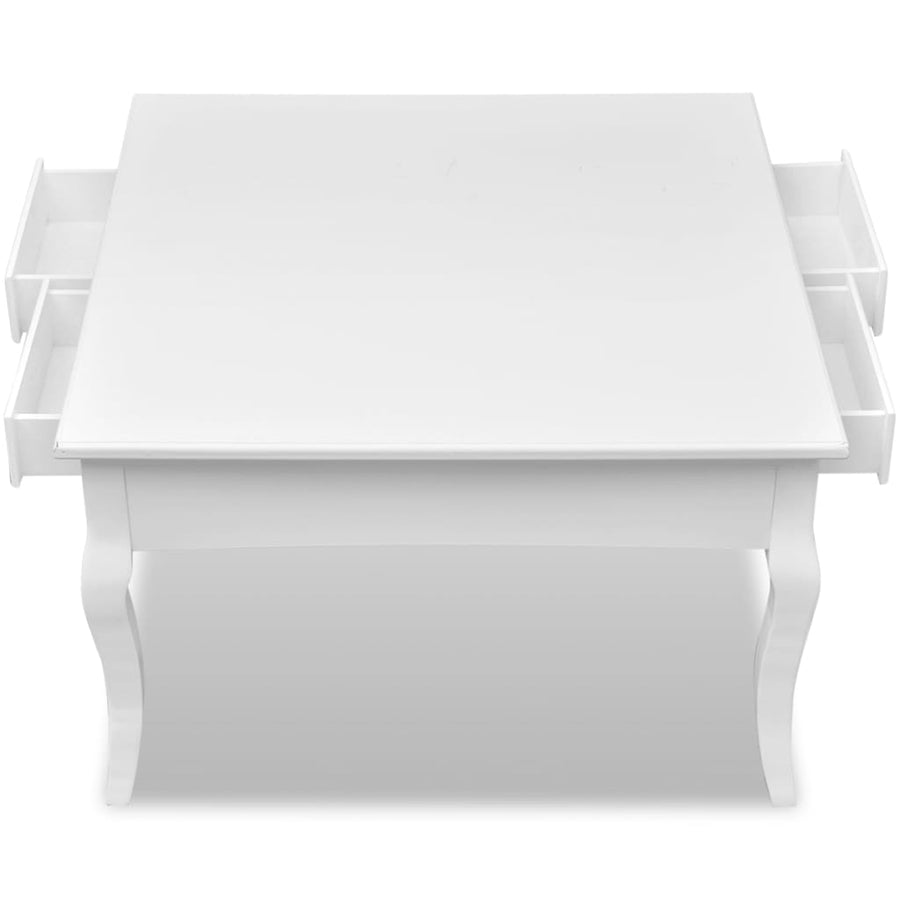 Salontafel Met 4 Lades Wit