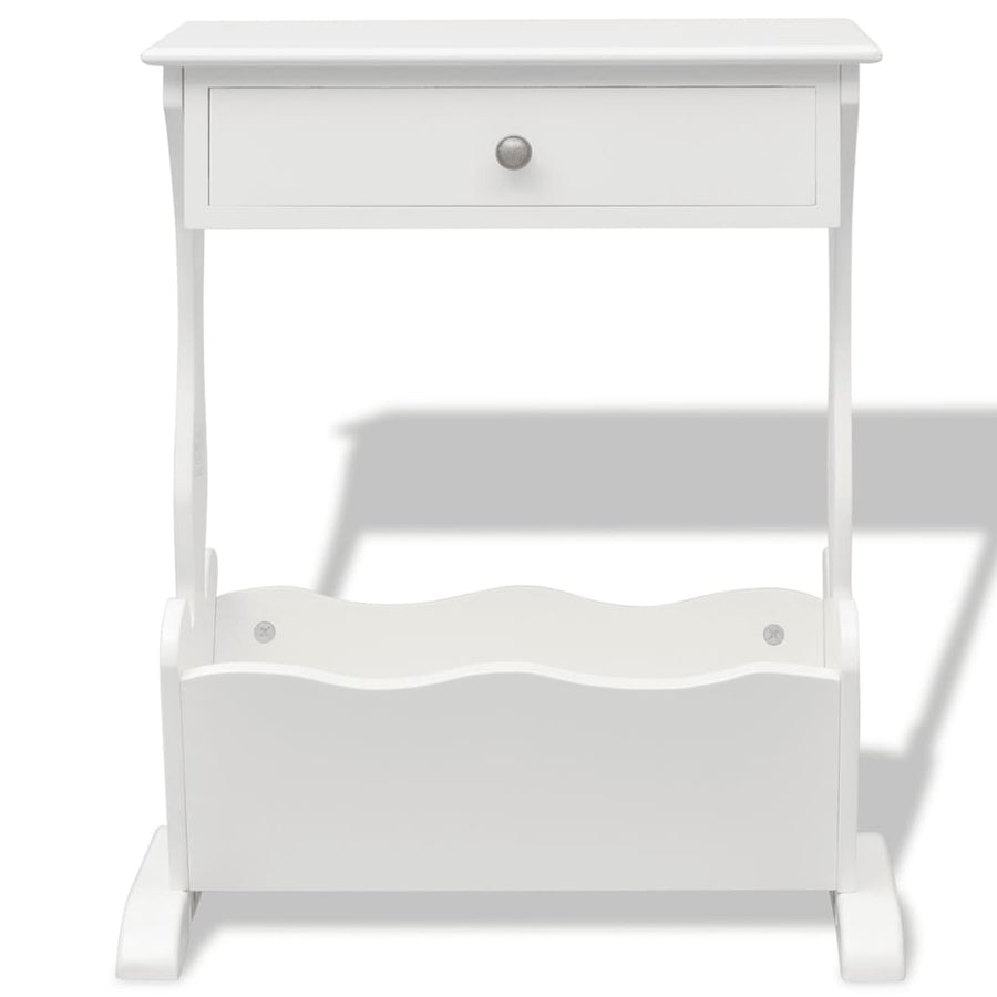 Tijdschriftenrek Melrose Wit