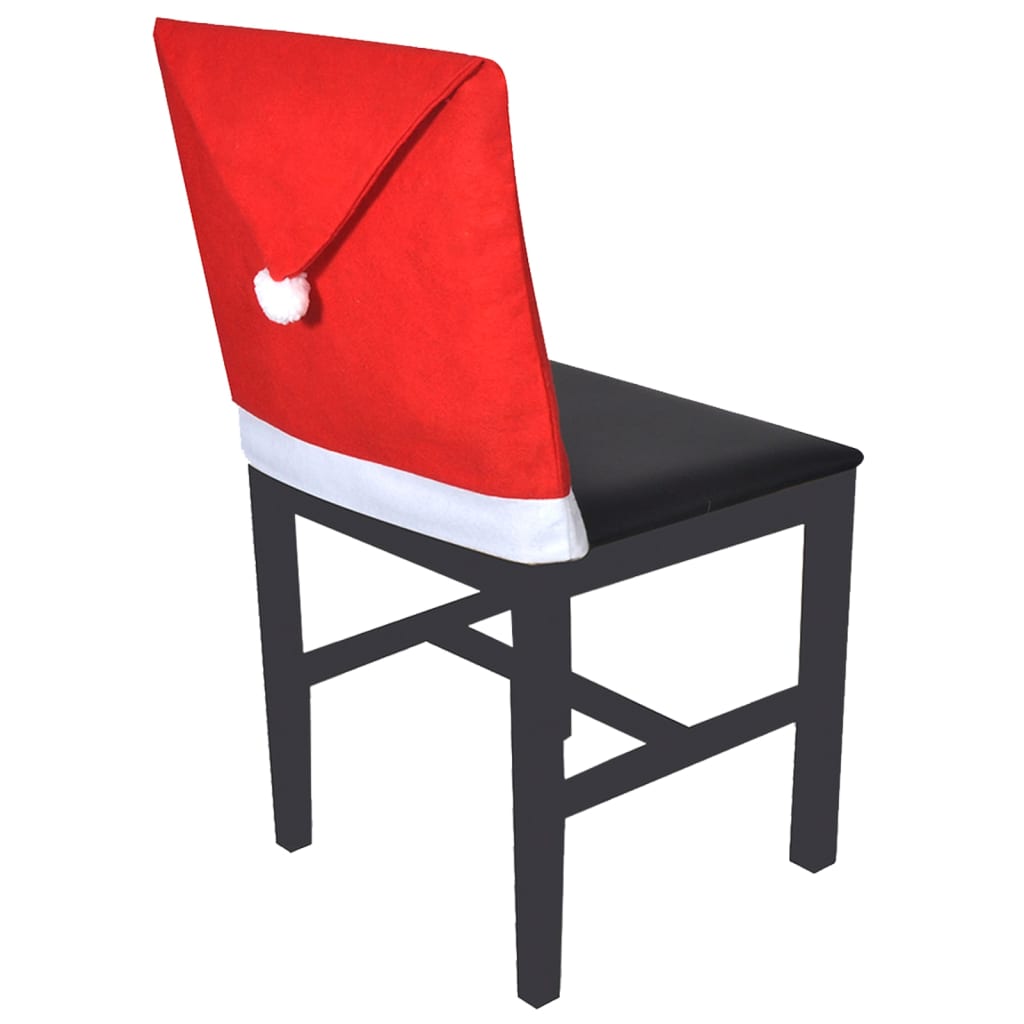 Kerstmutshoezen Voor Stoelleuning 6 St