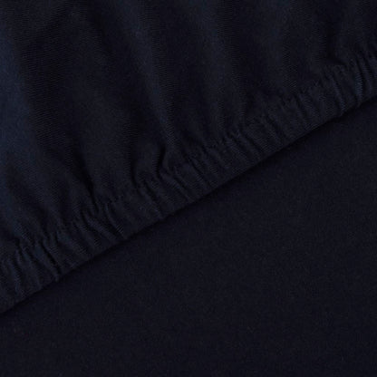 Bankhoes Stretch Zwart Katoen Jersey 1 Fauteuil