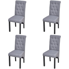 Eetkamerstoelen Stof 4 Lichtgrijs
