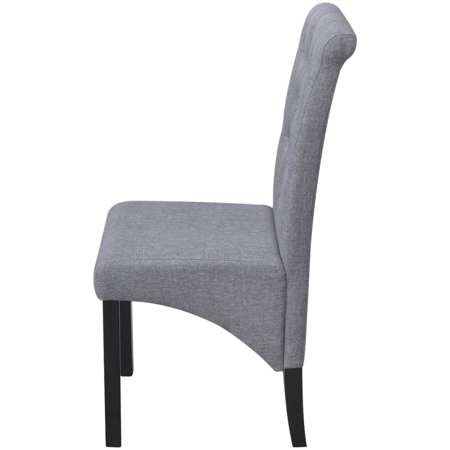 Eetkamerstoelen Stof 4 Lichtgrijs
