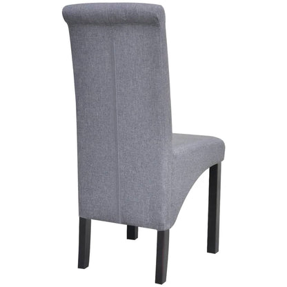 Eetkamerstoelen Stof 4 Lichtgrijs