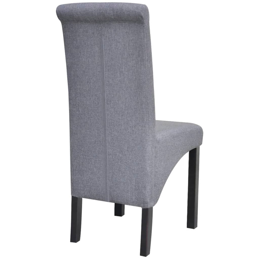 Eetkamerstoelen Stof 4 Lichtgrijs