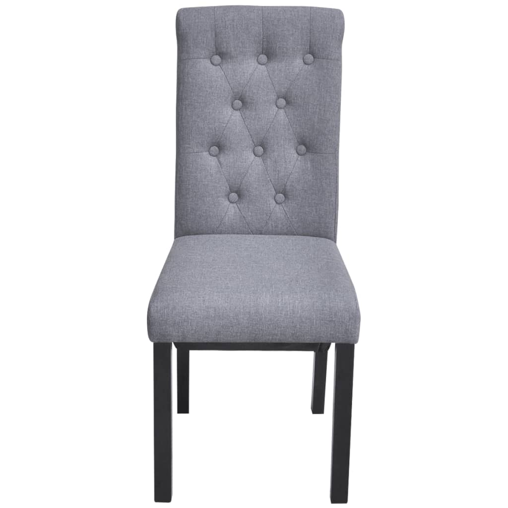 Eetkamerstoelen Stof 6 Lichtgrijs