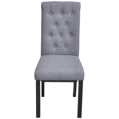 Eetkamerstoelen Stof 6 Lichtgrijs