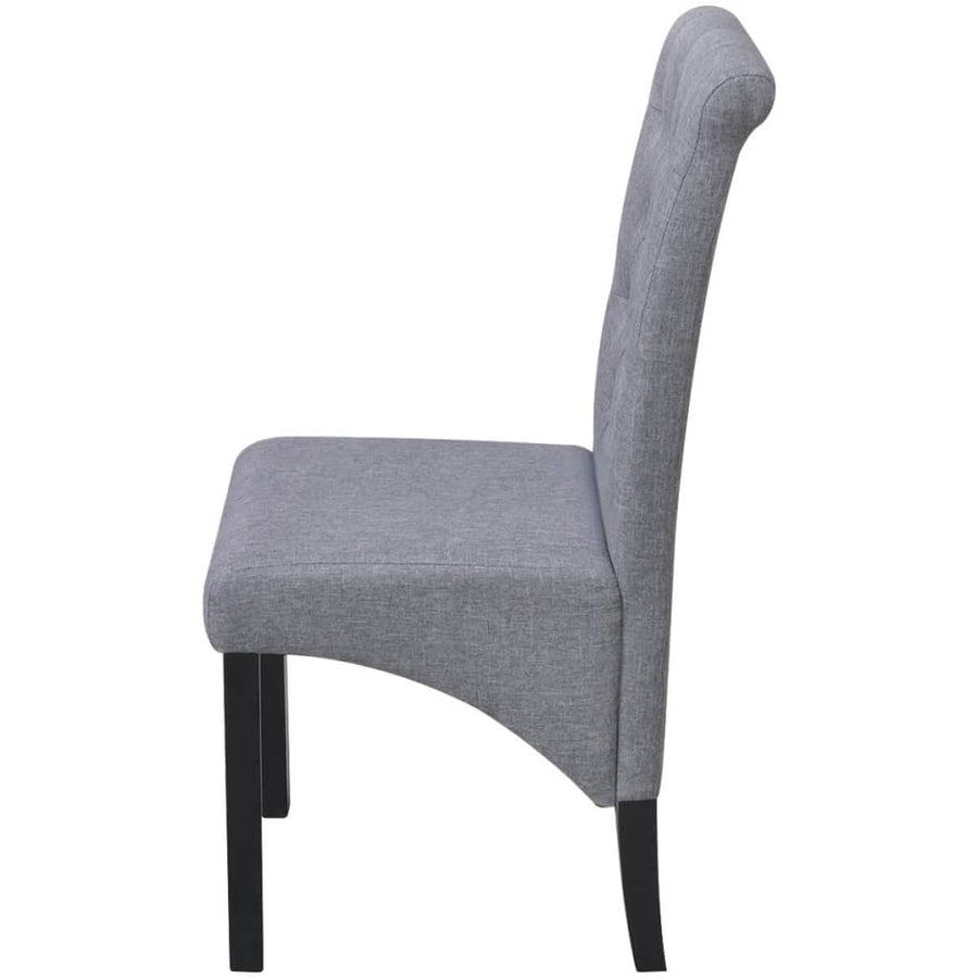 Eetkamerstoelen Stof 6 Lichtgrijs