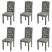 Eetkamerstoelen Stof 6 Grijs