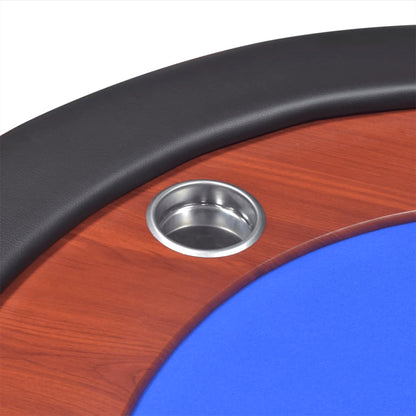 Pokertafel Voor 10 Personen Met Dealervak En Fichebak Blauw