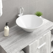 Wastafel keramiek wit 42x42x14 cm 2 stuks