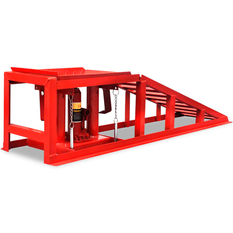 Autoreparatie Oprijplaten 2 St Staal Rood