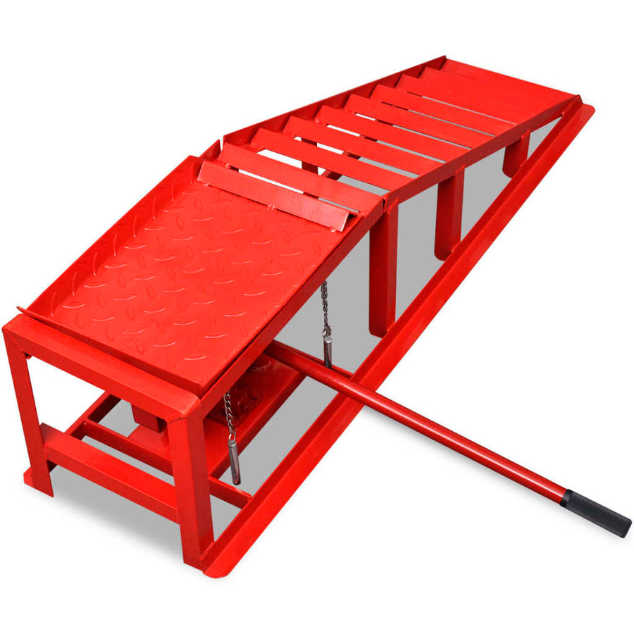 Autoreparatie Oprijplaten 2 St Staal Rood