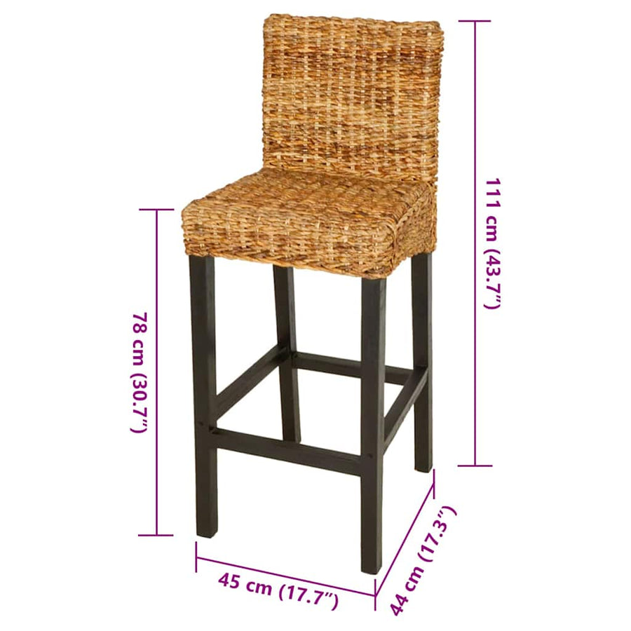 Barkrukken 2 st abaca