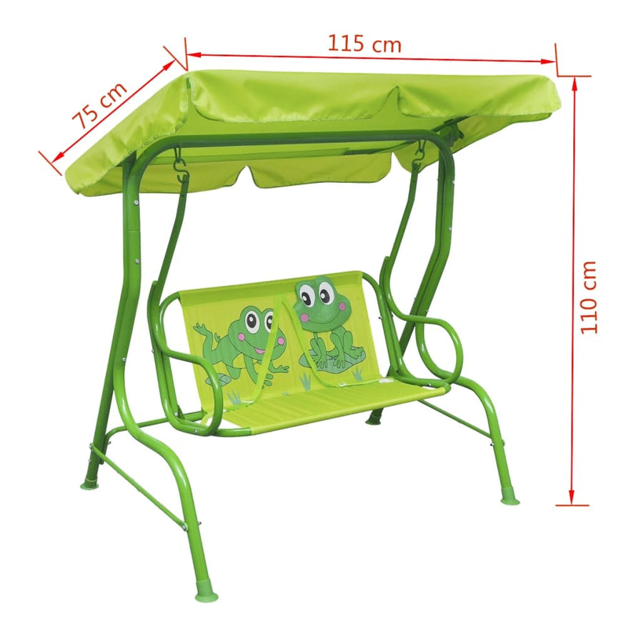 Kinderschommelstoel Groen 1
