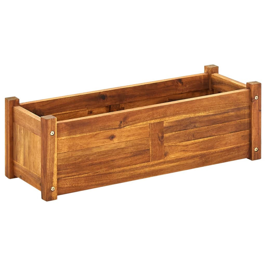 Plantenbak Verhoogd 76X27,6X25 Cm Acaciahout 76 x 27.6 x 25 cm