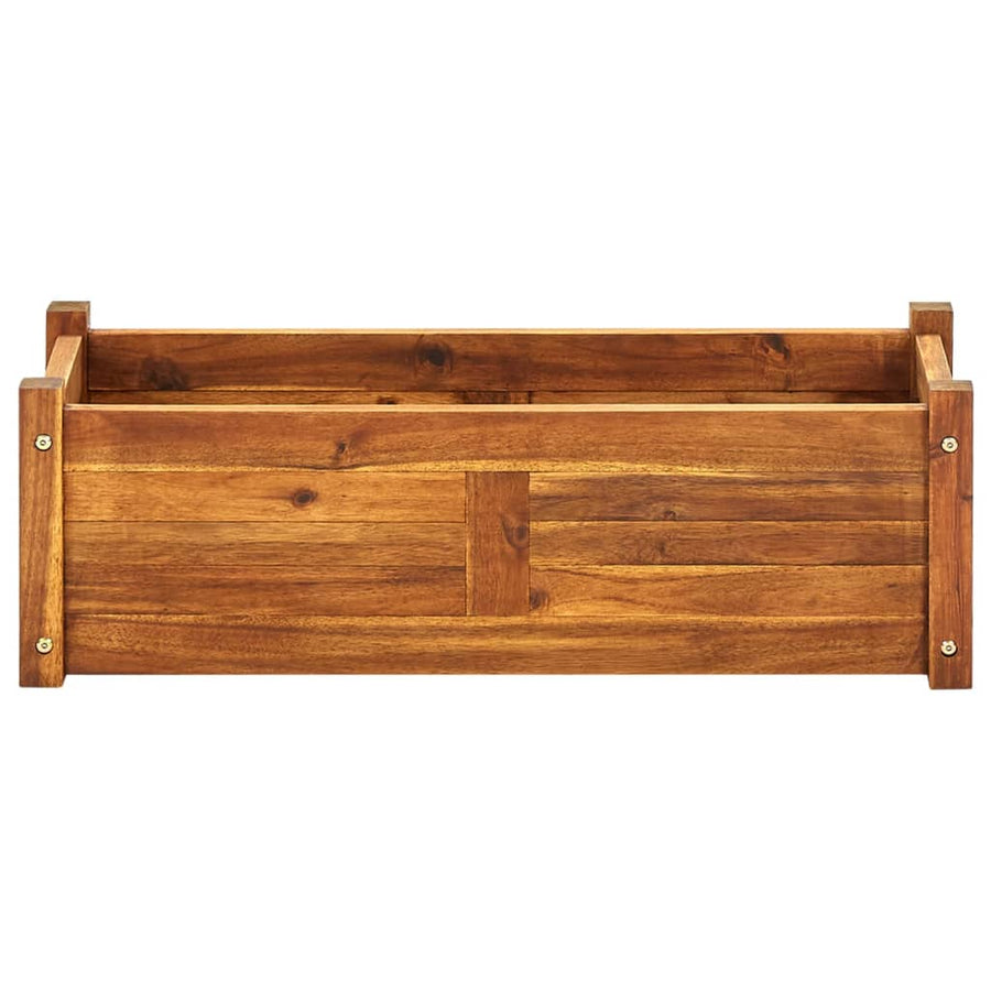 Plantenbak Verhoogd 76X27,6X25 Cm Acaciahout 76 x 27.6 x 25 cm