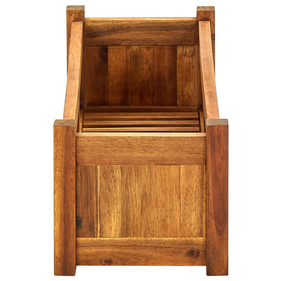 Plantenbak Verhoogd 76X27,6X25 Cm Acaciahout 76 x 27.6 x 25 cm