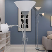 Vloerlamp grijs staal 180 cm