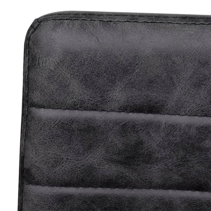 Eetkamerstoelen Kunstleer 4 Zwart Gestreept patroon