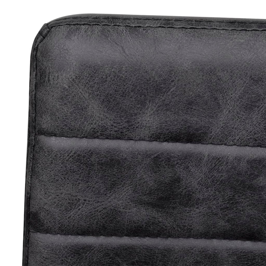 Eetkamerstoelen Kunstleer 4 Zwart Gestreept patroon