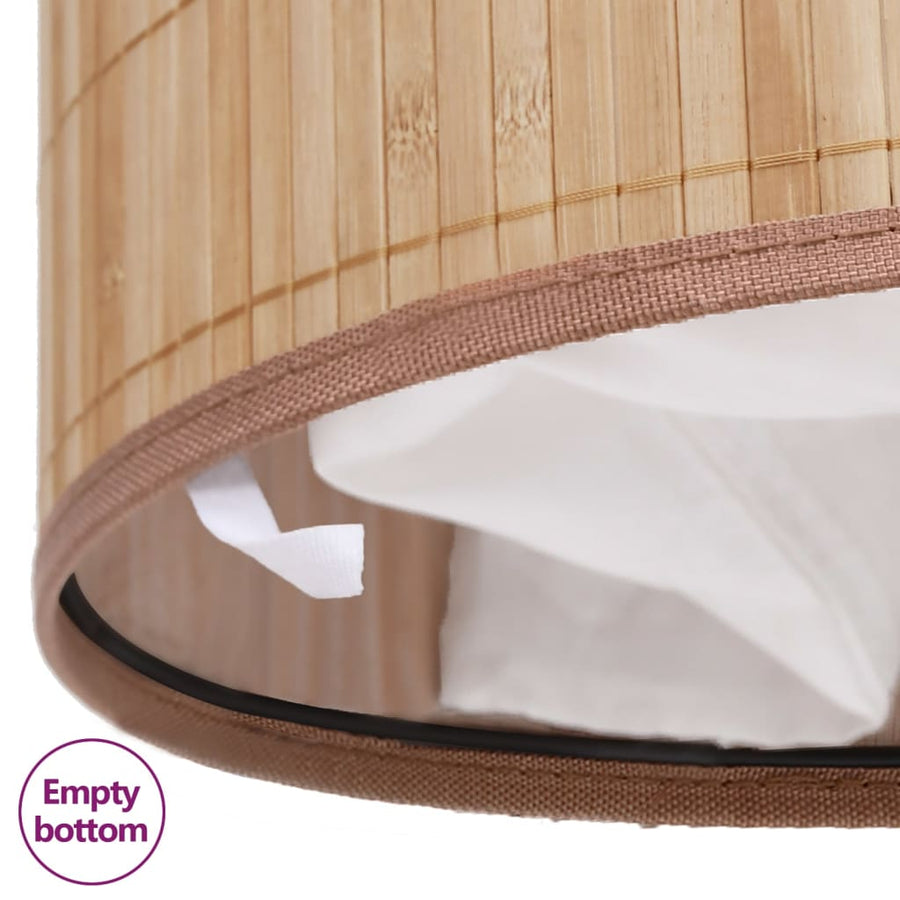 Wasmand ovaal bamboe natuurlijk