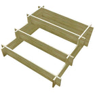 Three-tier planter 90x90x35 cm impregnated wood