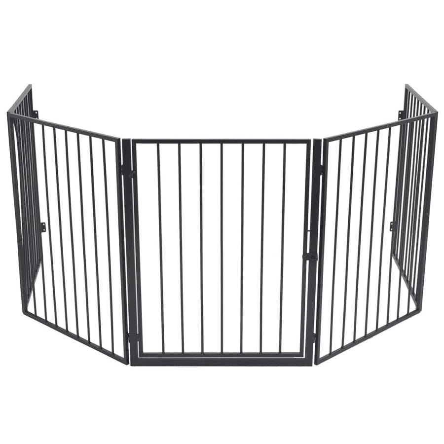 Openhaardhek Staal Zwart