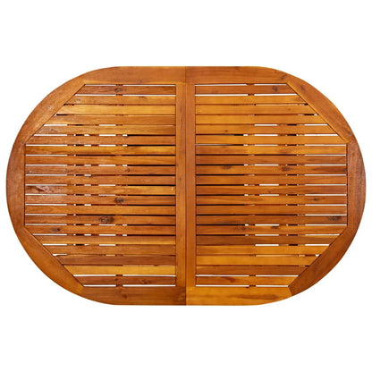 Tuintafel Massief Acaciahout 200 x 100 x 75 cm ovaal