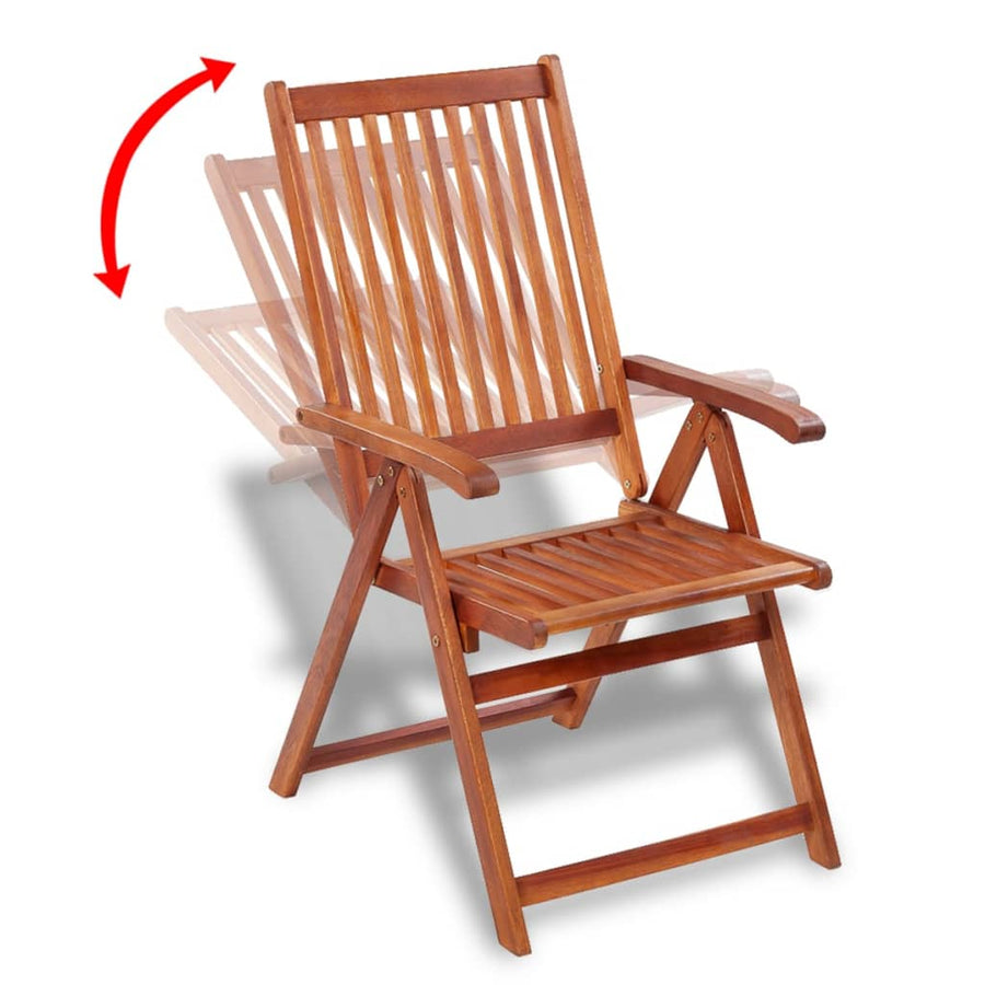 Tuinstoelen Inklapbaar Massief Acaciahout Bruin 2