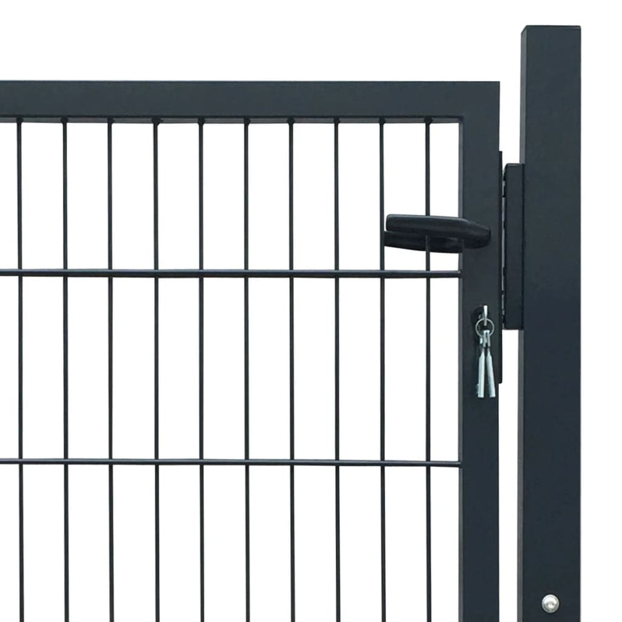 Poort Staal Kleurig 105 x 150 cm Antraciet
