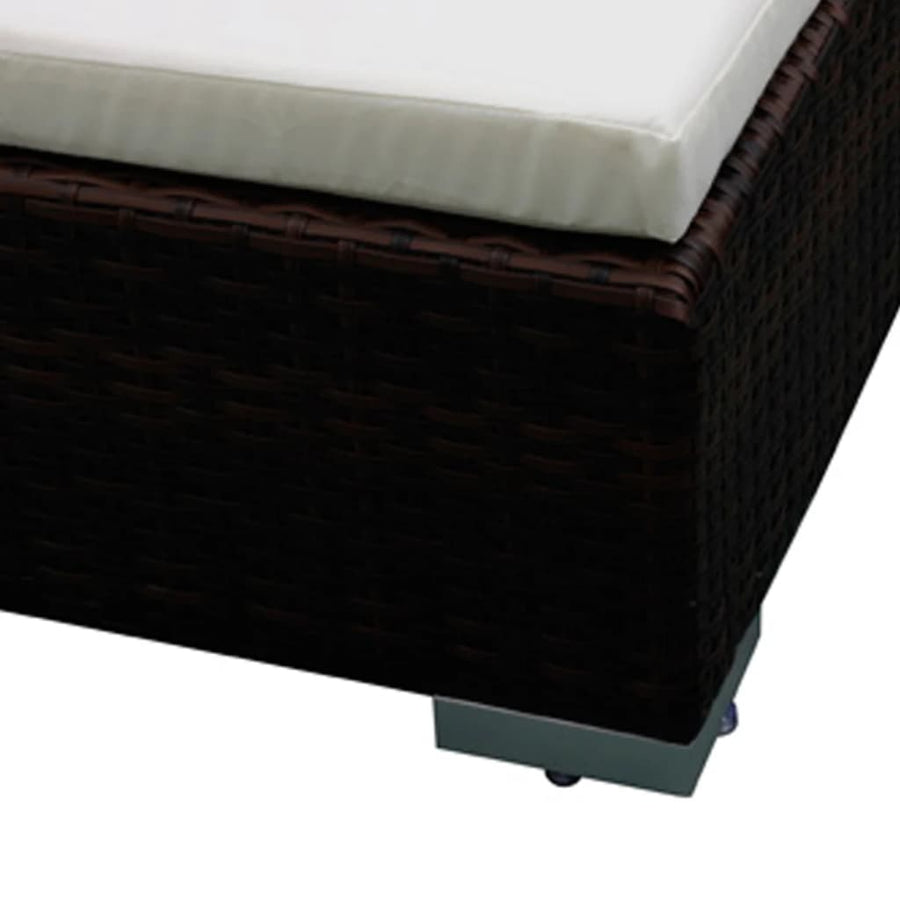 8-Delige Loungeset Met Kussens Poly Rattan Bruin