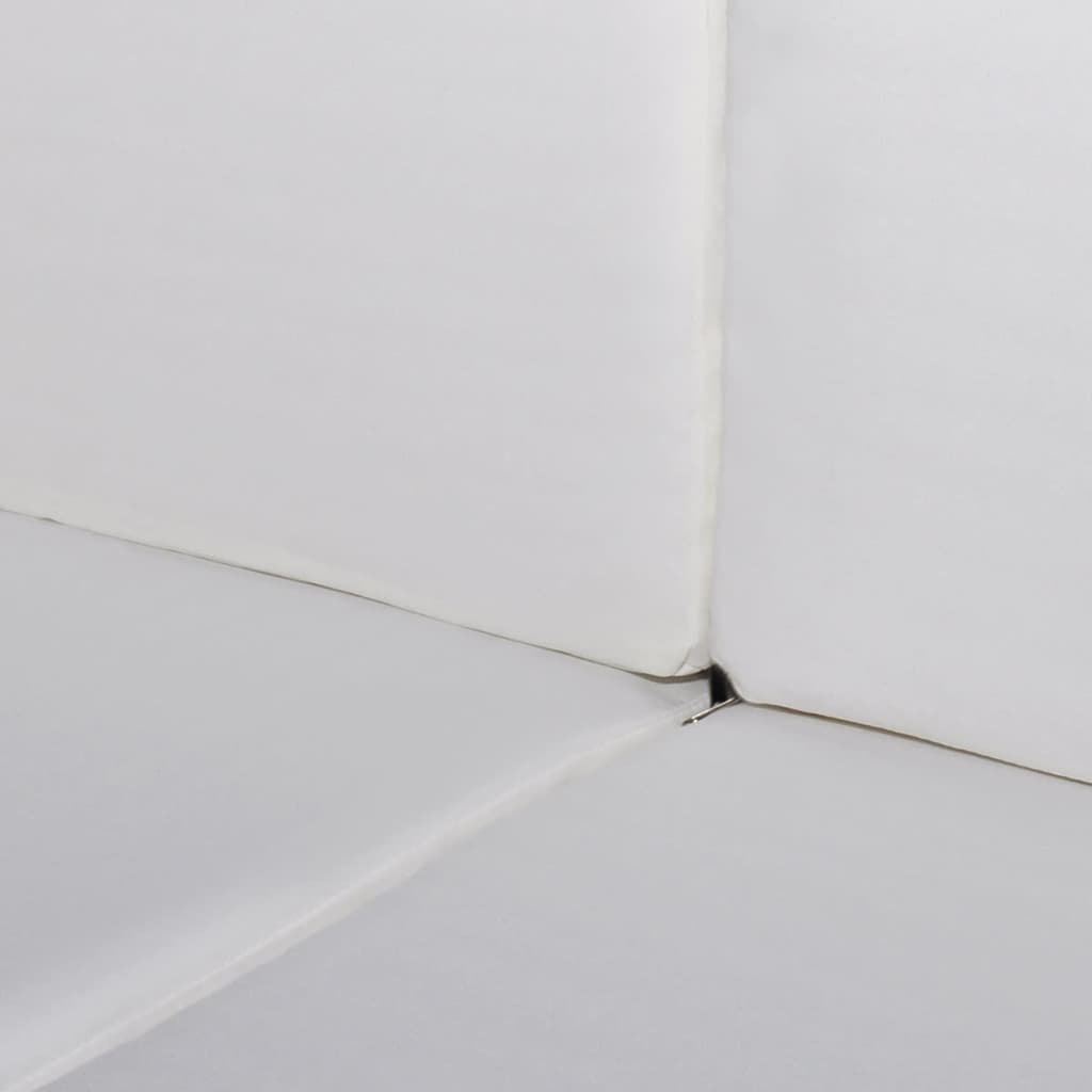 6-delige Loungeset met kussens poly rattan zwart